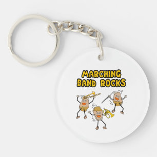 Marching Band Rocks Keychain
