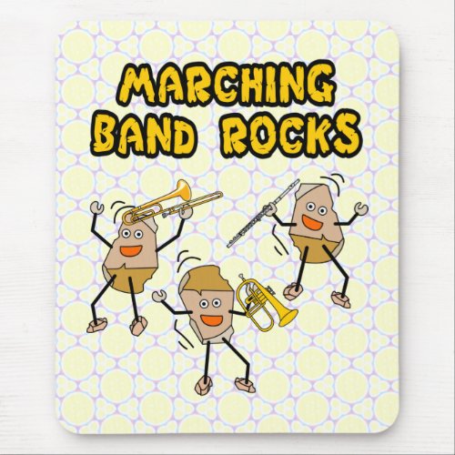 Marching Band Rocks Mouse Pad
