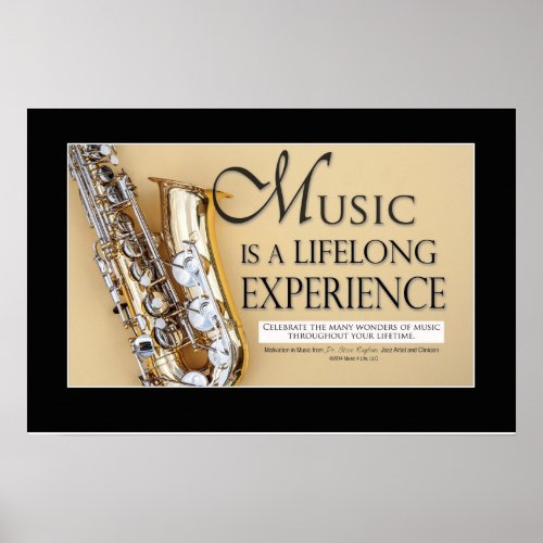 Marching Band Saying  Quotes _ Saxophone Poster