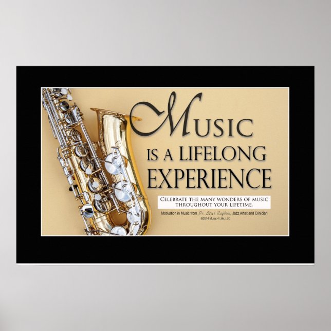 Marching Band Saying & Quotes - Saxophone Poster (Front)