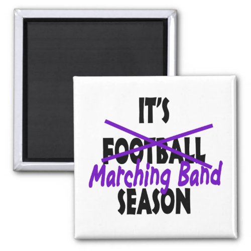 Marching Band Season Purple Magnet