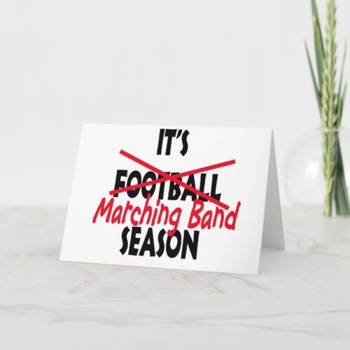 Marching Band Season  Red Card