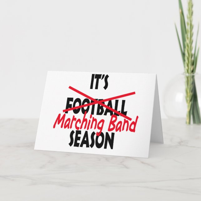 Marching Band Season / Red Card (Front)