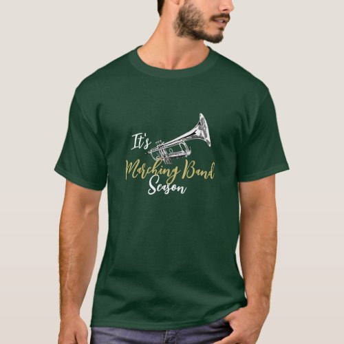 Marching Band Season Trumpet T_Shirt