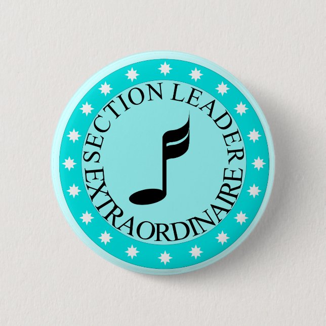Marching Band Section Leader Button (Front)