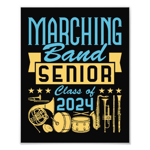 Marching Band Senior 2024 Photo Print