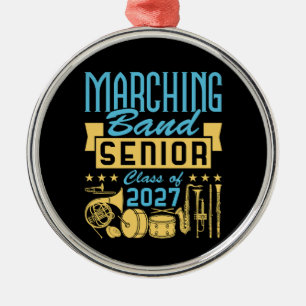 Marching Band Senior 2027 Metal Ornament