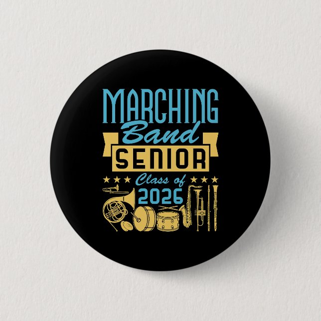 Marching Band Senior Class of 2026 Button (Front)