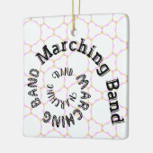 Marching Band Spiral Ceramic Ornament (Left)