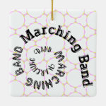 Marching Band Spiral Ceramic Ornament