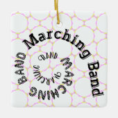 Marching Band Spiral Ceramic Ornament (Front)