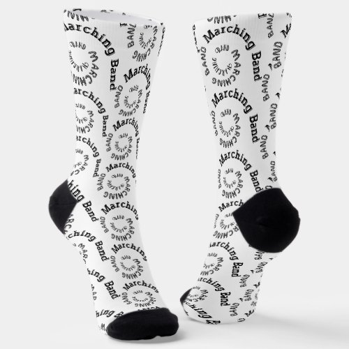 Marching Band Spiral Socks