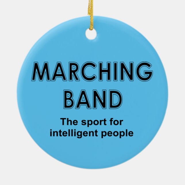Marching Band Sport Ceramic Ornament (Back)