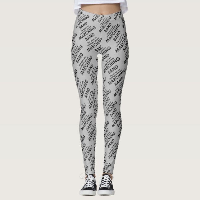 Marching Band Sport  Leggings (Front)