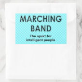 Marching Band Sport Rectangular Sticker (Bag)