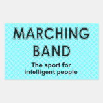 Marching Band Sport Rectangular Sticker