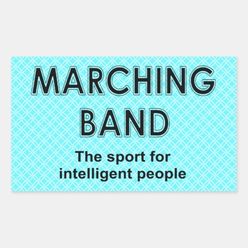 Marching Band Sport Rectangular Sticker