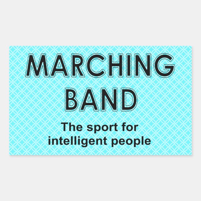 Marching Band Sport Rectangular Sticker (Front)