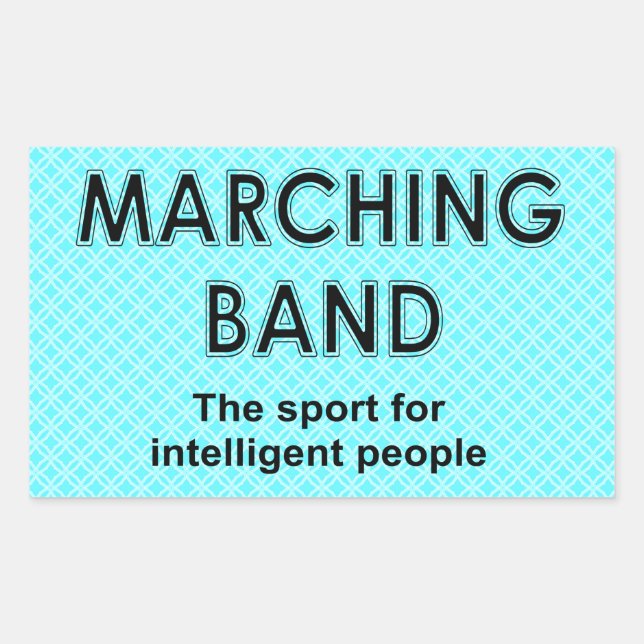 Marching Band Sport Rectangular Sticker (Front)