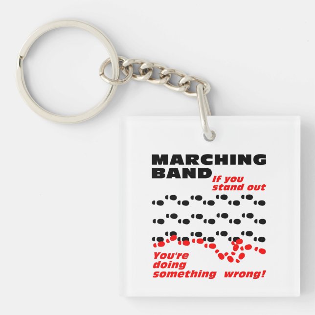 Marching Band Stand Out Keychain (Front)