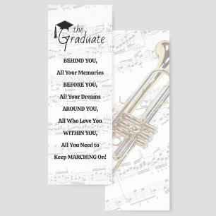 Marching Band Trumpet Graduate Bookmarks