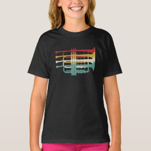 Marching Band Trumpet Player Retro Design T-Shirt
