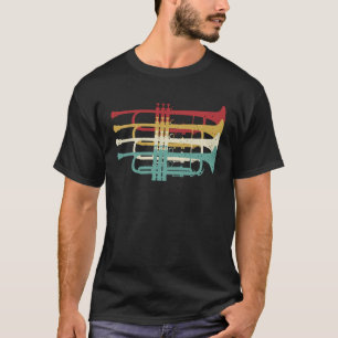 Marching Band Trumpet Player Retro Design  T-Shirt
