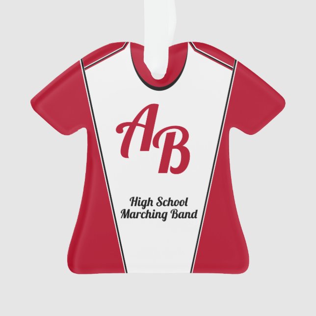 Marching Band Uniform with Editable Color Ornament (Front)