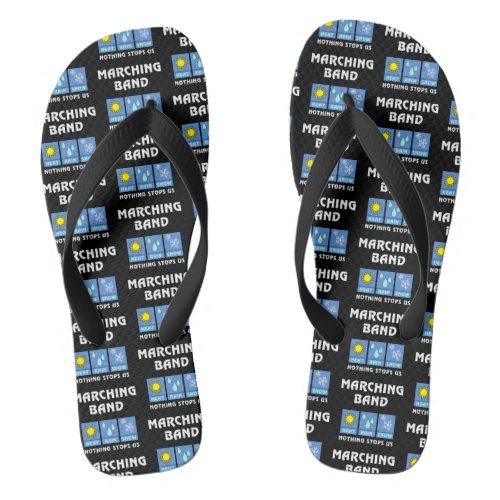 Marching Band Weather Flip Flops