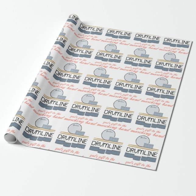 Marching Band Wrapping Paper (Unrolled)