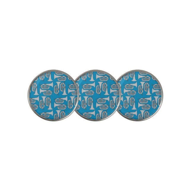 Marching Baritone Crosshatch Golf Ball Marker (3 Up)