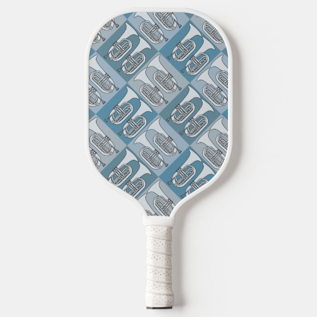 Marching Baritone Crosshatch Pickleball Paddle (Front)