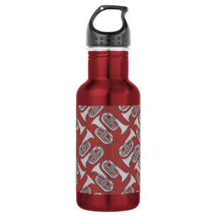 Marching Baritone Crosshatch Stainless Steel Water Bottle