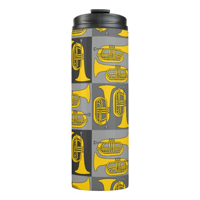 Marching Baritone Crosshatch  Thermal Tumbler (Front)