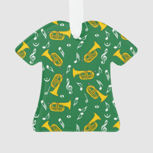 *Marching Baritone Music Notes Ornament