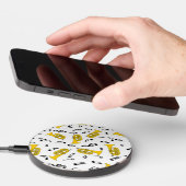 Marching Baritone Music Notes Treble Clefs Wireless Charger (Hand)