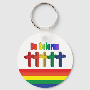 Marching Crosses De Colores Basic Key Chain
