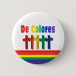 Marching Crosses De Colores Button