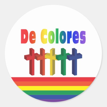 Marching Crosses De Colores Sticker