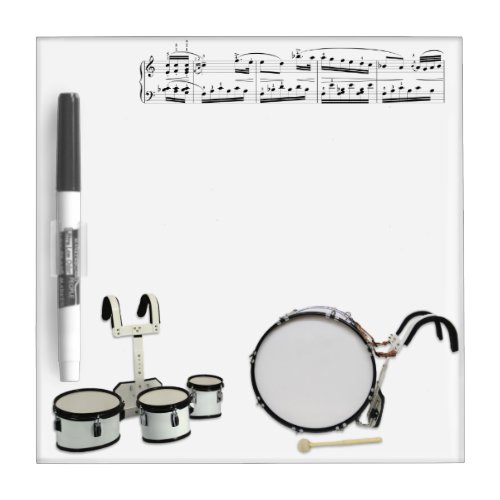 Marching Drums Dry Erase Board