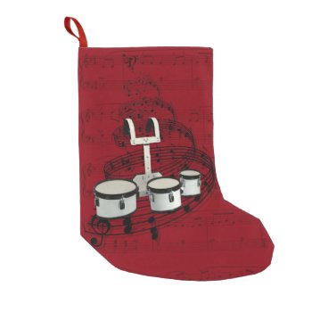 Marching Drums Music Stocking by inpMusicAndArt at Zazzle