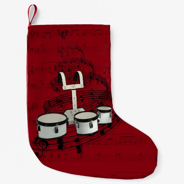 Marching Drums music stocking (Front)