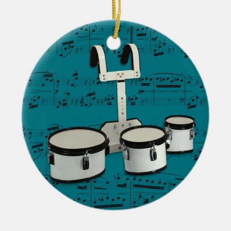 Marching Drums - Pick Your Color Ceramic Ornament