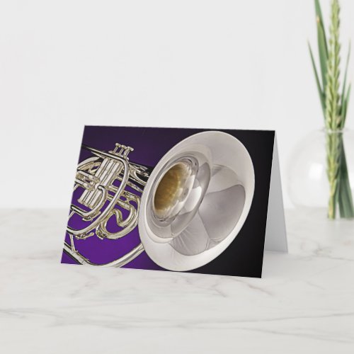 Marching French Horn Greeting Cards