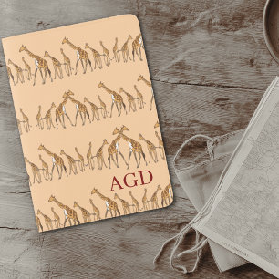 Marching Giraffe Monogrammed Passport Holder