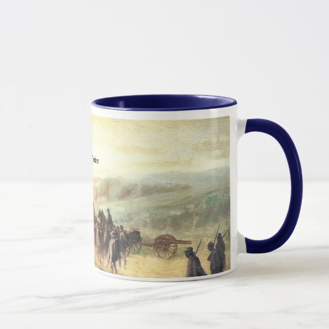 Marching in the Rain after Gettysburg Mug (Right)