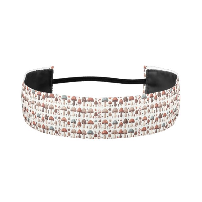 Marching Mushrooms Athletic Headband (Front)
