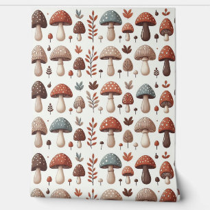 Marching Mushrooms Wallpaper