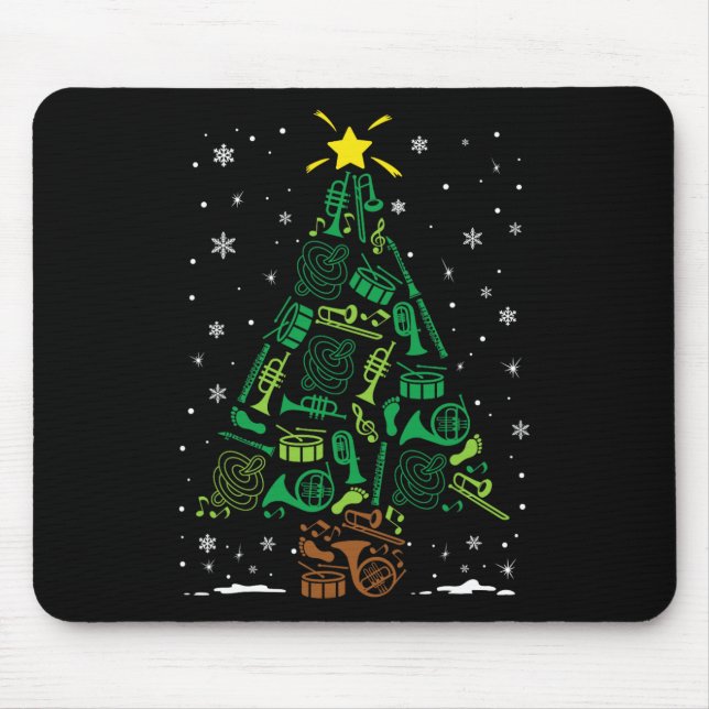 Marching Nd Instrument Family Matching Christmas T Mouse Pad (Front)