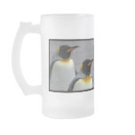 Marching Penguins Frosted Beer Mug